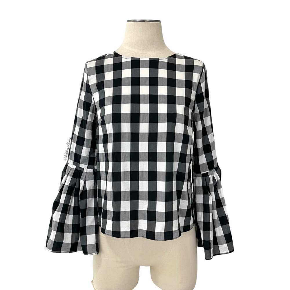 Anthropologie- Sunday in Brooklyn Check Woven Top